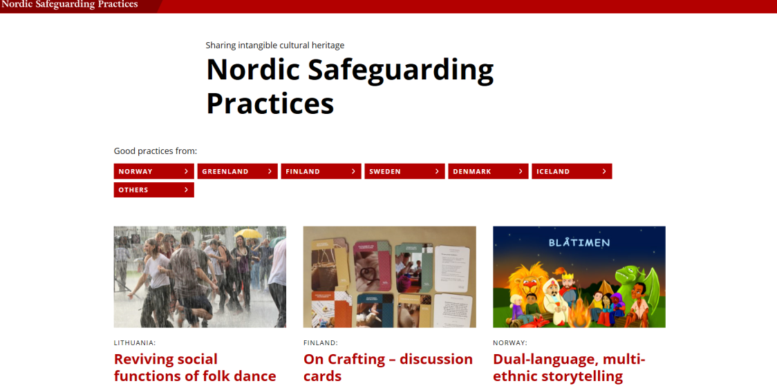 Nordic Safeguarding Practices verkkosivun etusivu